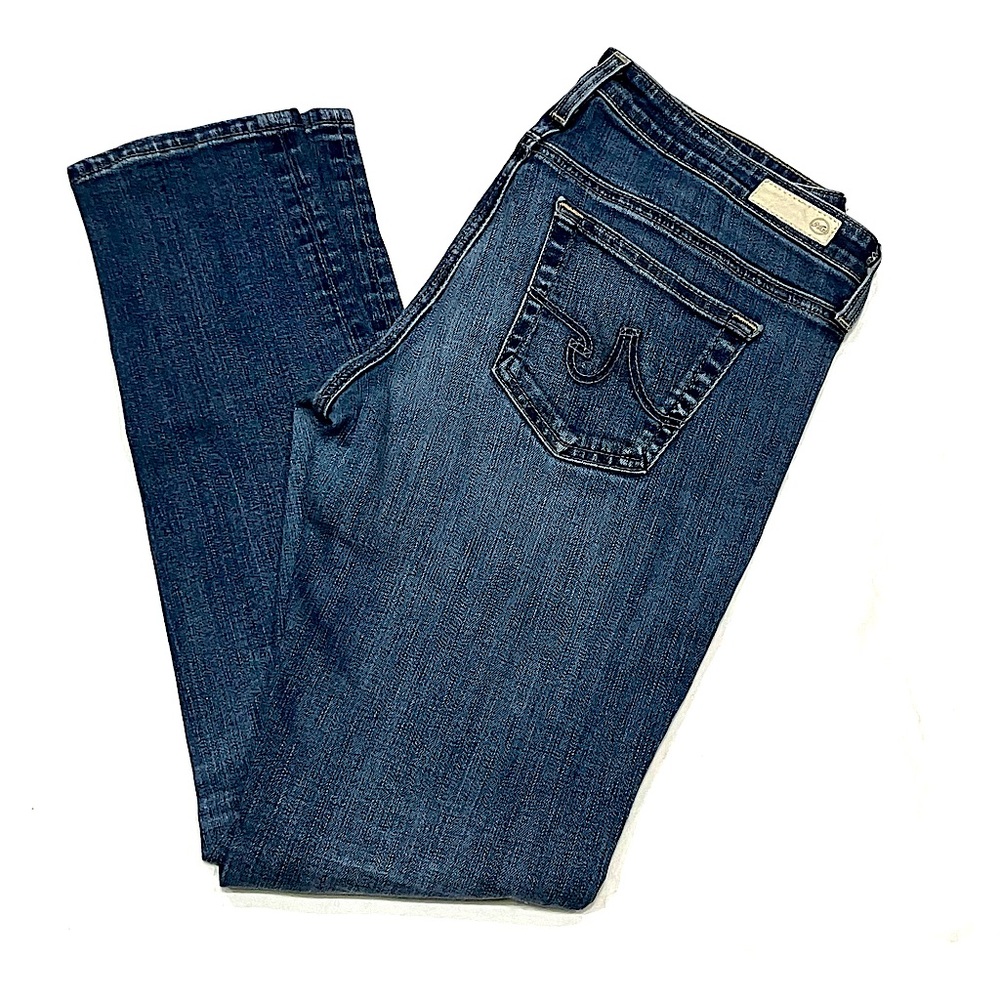 AG The Stilt Cigarette Jeans Size 29 Medium Blue Wash